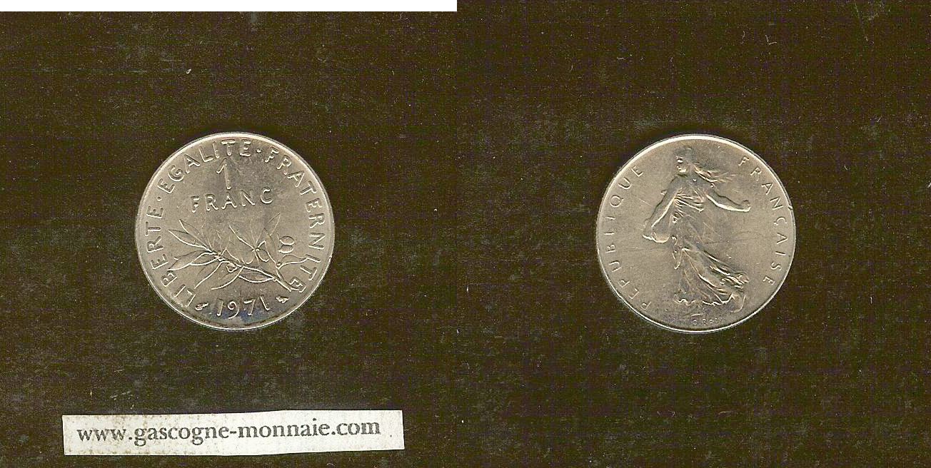1 francs Semeuse 1971 Unc